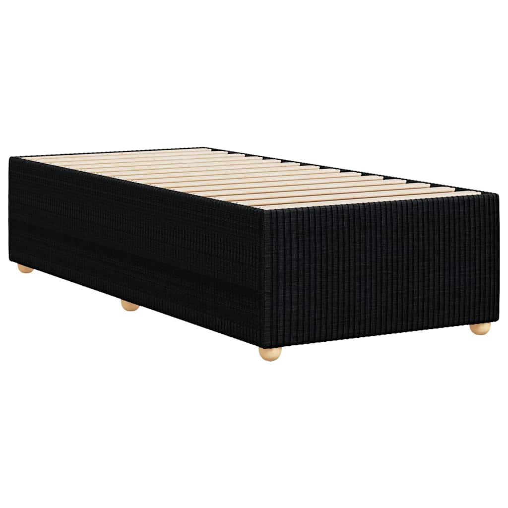 Bettgestell ohne Matratze Schwarz 90x200 cm Stoff