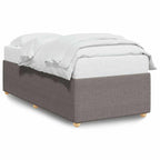 Bettgestell ohne Matratze Taupe 90x200 cm Stoff