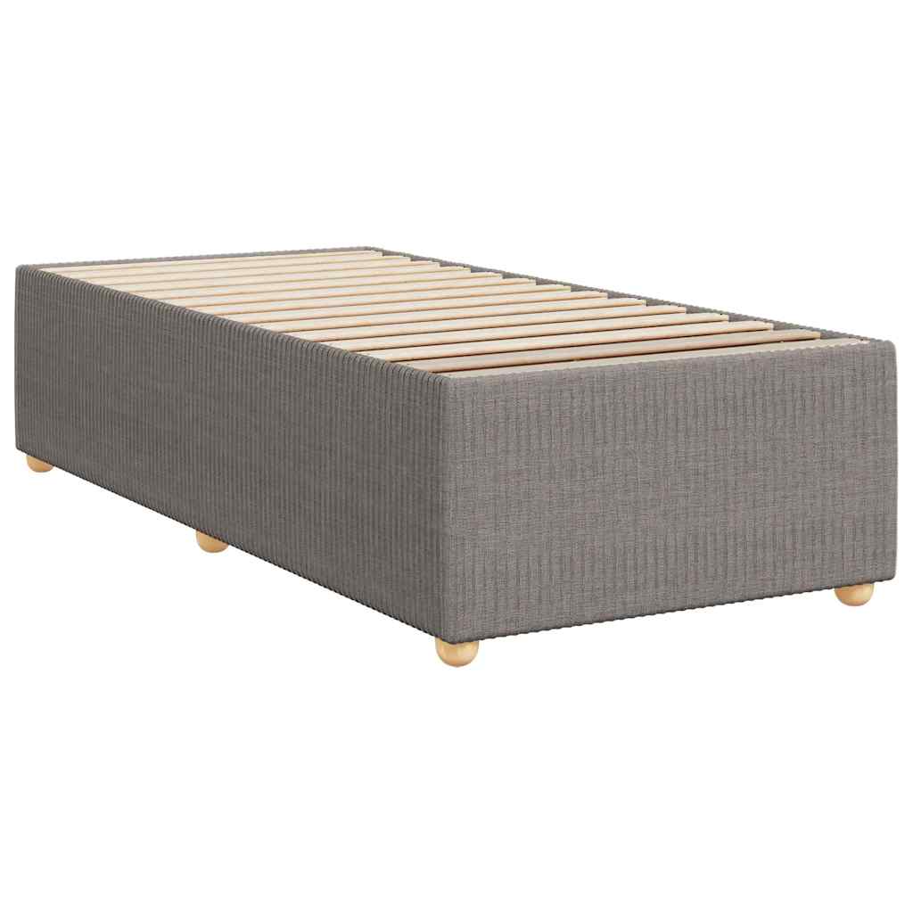 Bettgestell ohne Matratze Taupe 90x200 cm Stoff