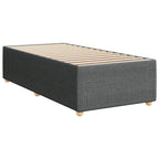 Bettgestell ohne Matratze Dunkelgrau 100x200 cm Stoff
