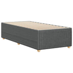 Bettgestell ohne Matratze Dunkelgrau 100x200 cm Stoff