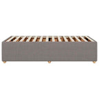 Bettgestell ohne Matratze Taupe 100x200 cm Stoff