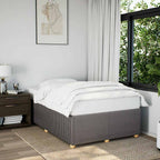 Bettgestell ohne Matratze Taupe 120x190 cm Stoff