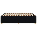Bettgestell ohne Matratze Schwarz 140x190 cm Stoff