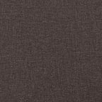 Bettgestell ohne Matratze Dunkelbraun 140x190 cm Stoff