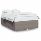 Bettgestell ohne Matratze Taupe 140x190 cm Stoff