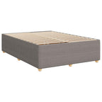 Bettgestell ohne Matratze Taupe 140x190 cm Stoff