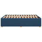 Bettgestell ohne Matratze Blau 140x190 cm Stoff