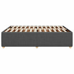 Bettgestell ohne Matratze Dunkelgrau 140x200 cm Stoff