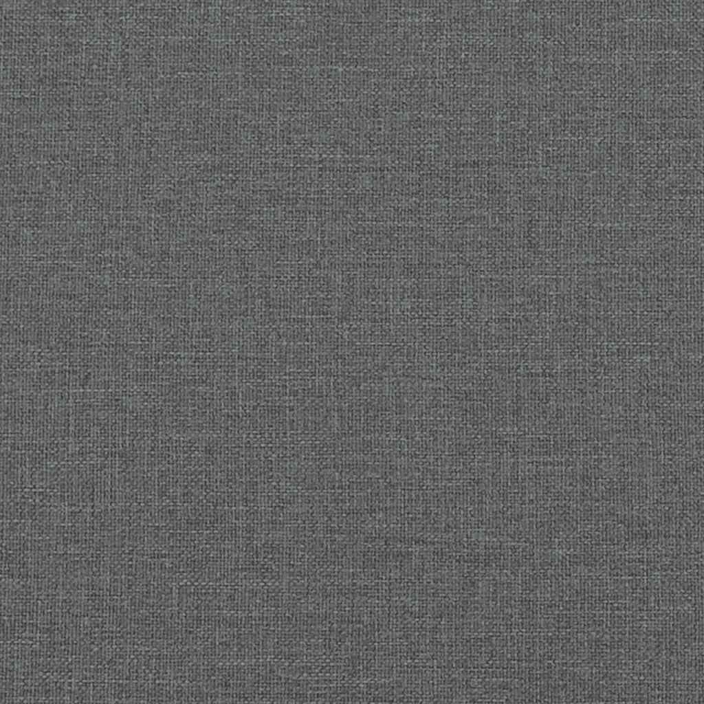 Bettgestell ohne Matratze Dunkelgrau 140x200 cm Stoff