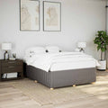 Bettgestell ohne Matratze Taupe 140x200 cm Stoff