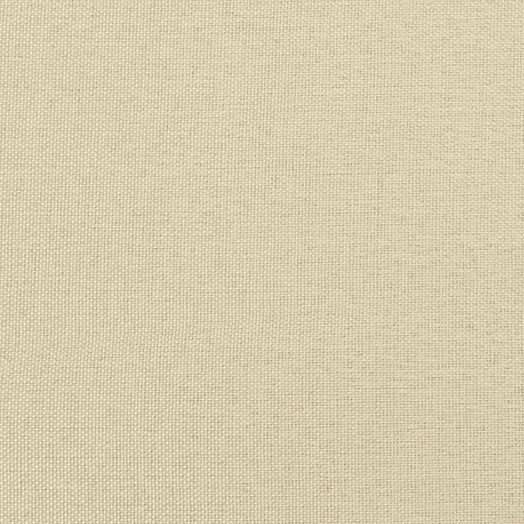Bettgestell ohne Matratze Creme 160x200 cm Stoff