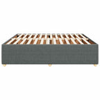 Bettgestell ohne Matratze Dunkelgrau 180x200 cm Stoff