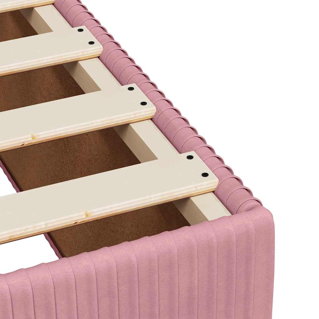 Bettgestell Rosa 90x190 cm Samt
