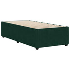 Bettgestell ohne Matratze Dunkelgrün 90x200 cm Samt