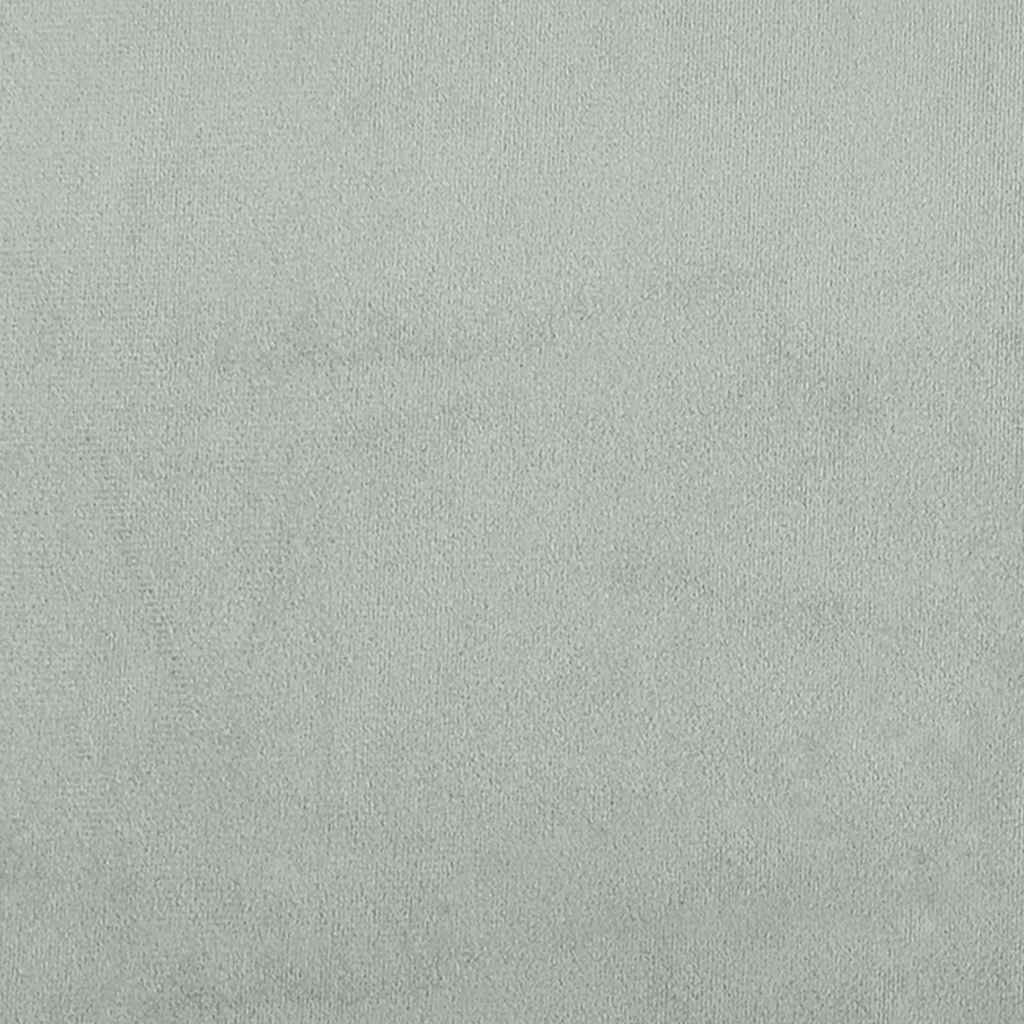 Bettgestell ohne Matratze Hellgrau 100x200 cm Samt