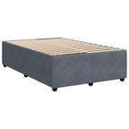 Bettgestell ohne Matratze Dunkelgrau 120x200 cm Samt