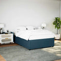 Bettgestell Blau 140x190 cm Samt