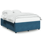 Bettgestell Blau 160x200 cm Samt