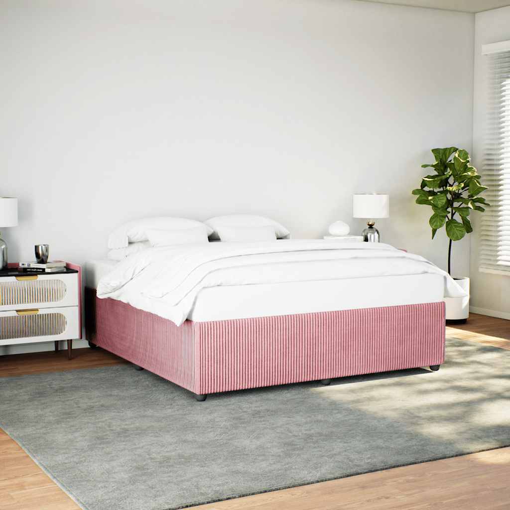 Bettgestell Rosa 200x200 cm Samt