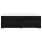 Boxspringbett mit Matratze Schwarz 80x200 cm Stoff