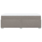 Boxspringbett mit Matratze Taupe 80x200 cm Stoff
