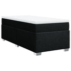 Boxspringbett mit Matratze Schwarz 90x190 cm Stoff