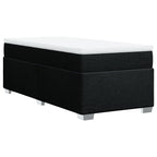 Boxspringbett mit Matratze Schwarz 90x190 cm Stoff