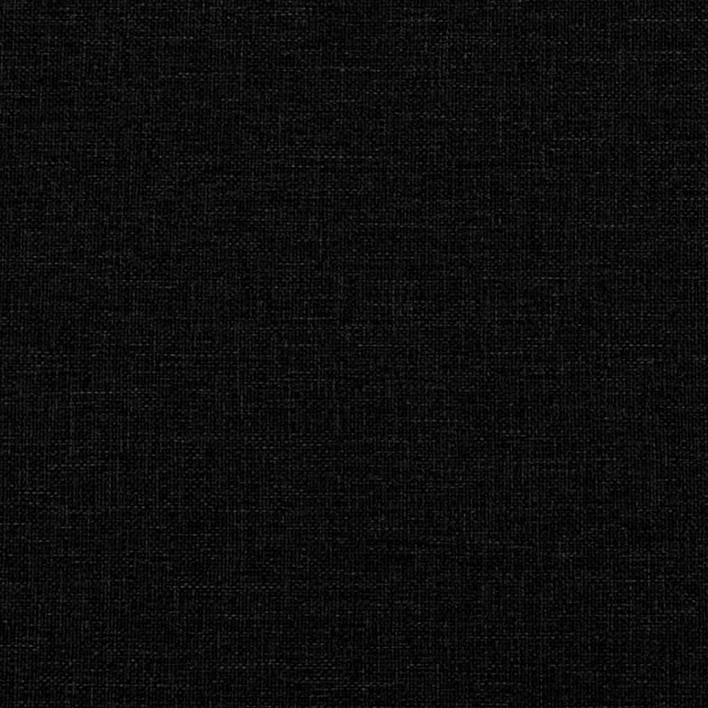Boxspringbett mit Matratze Schwarz 90x190 cm Stoff