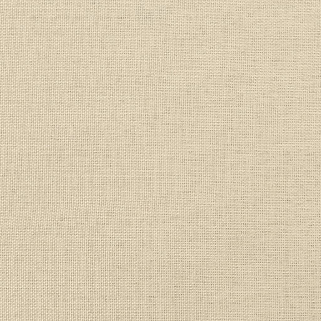 Boxspringbett mit Matratze Creme 90x200 cm Stoff