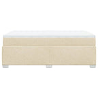 Boxspringbett mit Matratze Creme 120x190 cm Stoff
