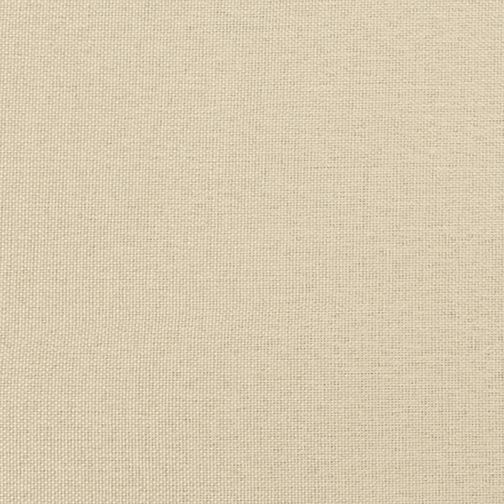 Boxspringbett mit Matratze Creme 120x190 cm Stoff