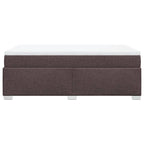 Boxspringbett mit Matratze Dunkelbraun 120x200 cm Stoff