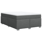 Boxspringbett mit Matratze Dunkelgrau 160x200 cm Stoff