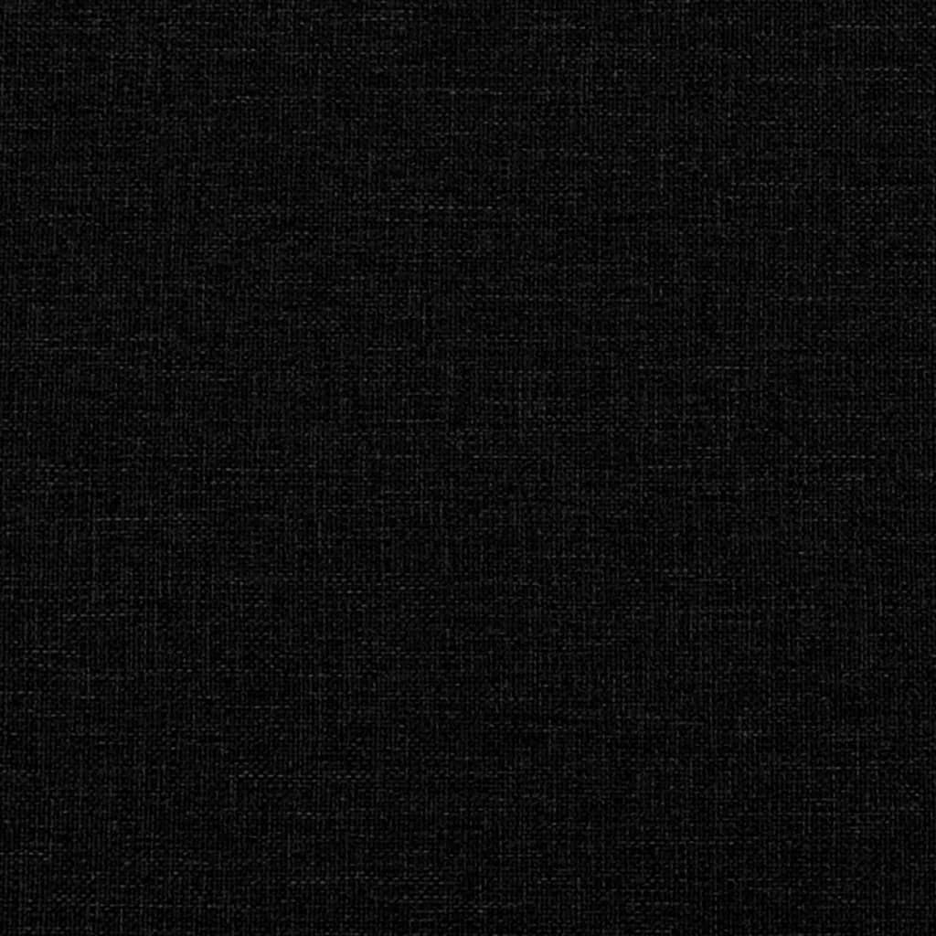 Boxspringbett mit Matratze Schwarz 160x200 cm Stoff