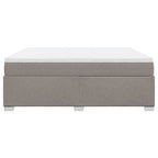 Boxspringbett mit Matratze Taupe 180x200 cm Stoff
