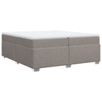 Boxspringbett mit Matratze Taupe 200x200 cm Stoff