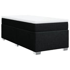 Boxspringbett mit Matratze Schwarz 90x190 cm Stoff