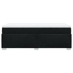 Boxspringbett mit Matratze Schwarz 90x190 cm Stoff