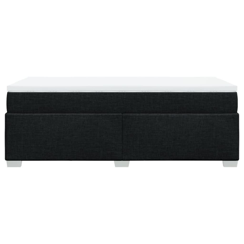 Boxspringbett mit Matratze Schwarz 90x190 cm Stoff