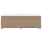 Boxspringbett mit Matratze Cappuccino-Braun 90x190cm Kunstleder