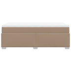 Boxspringbett Matratze Cappuccino-Braun 100x200cm Kunstleder