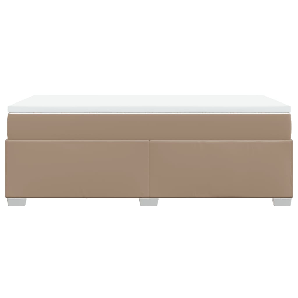 Boxspringbett Matratze Cappuccino-Braun 100x200cm Kunstleder