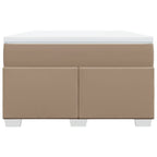 Boxspringbett Matratze Cappuccino-Braun 120x200cm Kunstleder