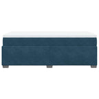 Boxspringbett mit Matratze Dunkelblau 80x200 cm Samt