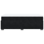 Boxspringbett mit Matratze Schwarz 90x190 cm Samt