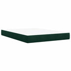 Boxspringbett mit Matratze Dunkelgrün 160x200 cm Samt