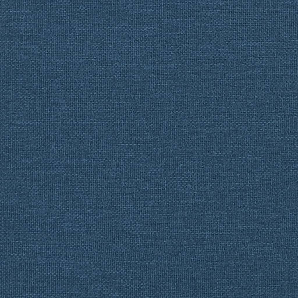 Boxspringbett mit Matratze Blau 90x190 cm Stoff