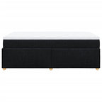 Boxspringbett mit Matratze Schwarz 120x190 cm Stoff