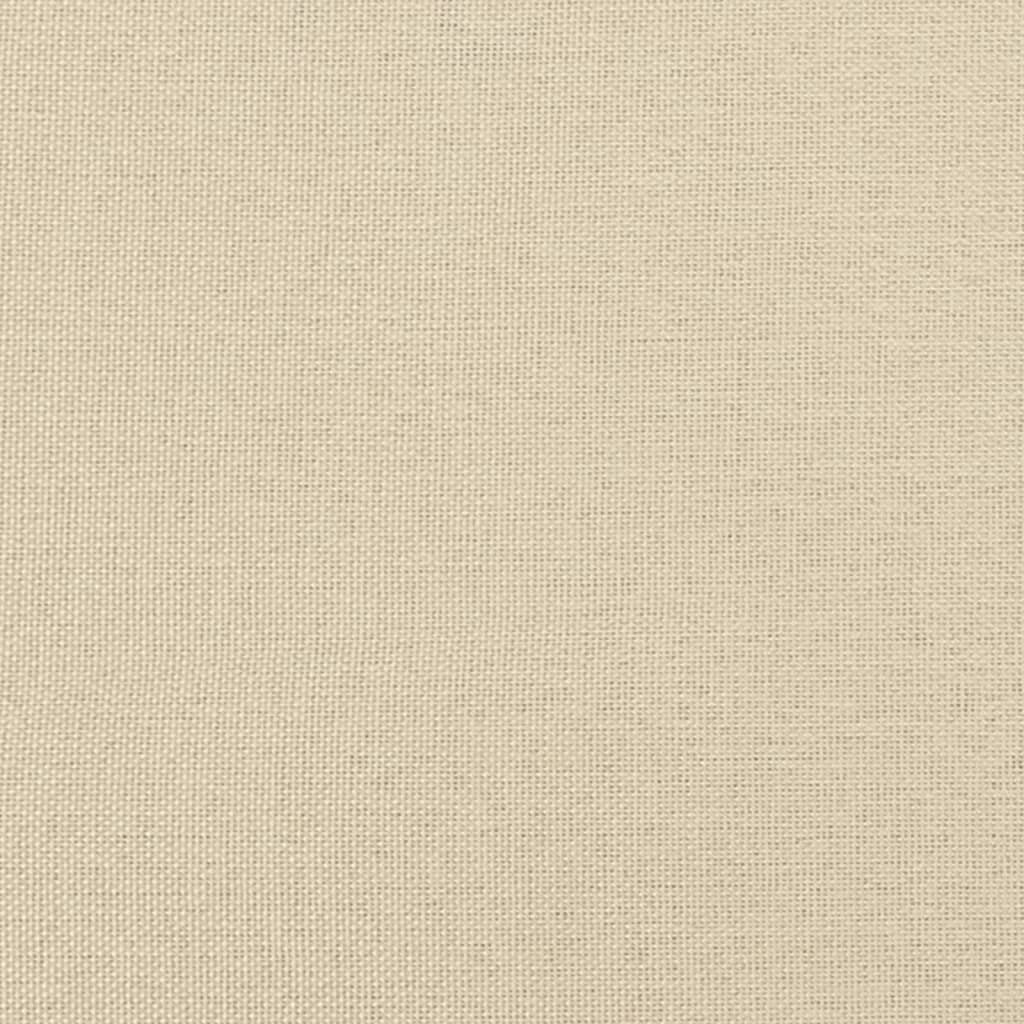 Boxspringbett mit Matratze Creme 120x190 cm Stoff